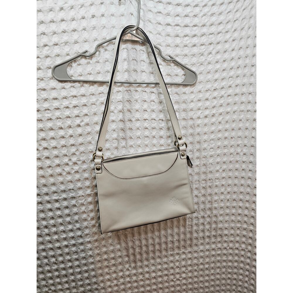 Patricia Nash Renata Leather Shoulder Bag-Lattem duster bag included